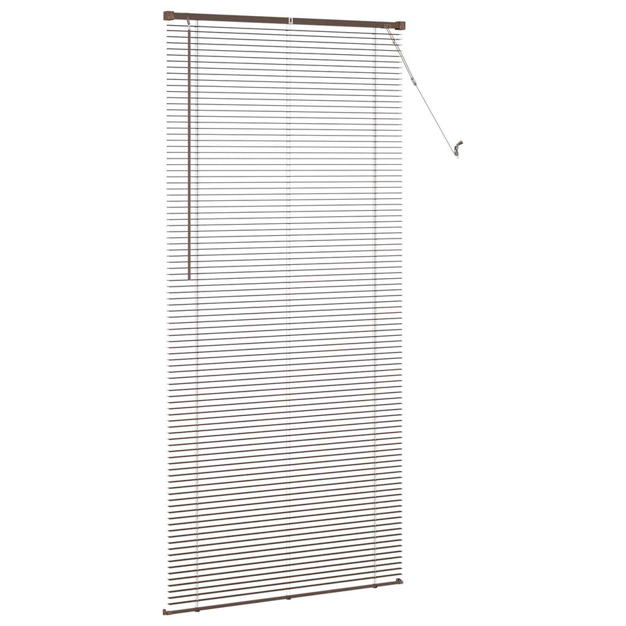 Venetiaanse Blind Donkerbruin met Patroon 213 x 80 cm PVC