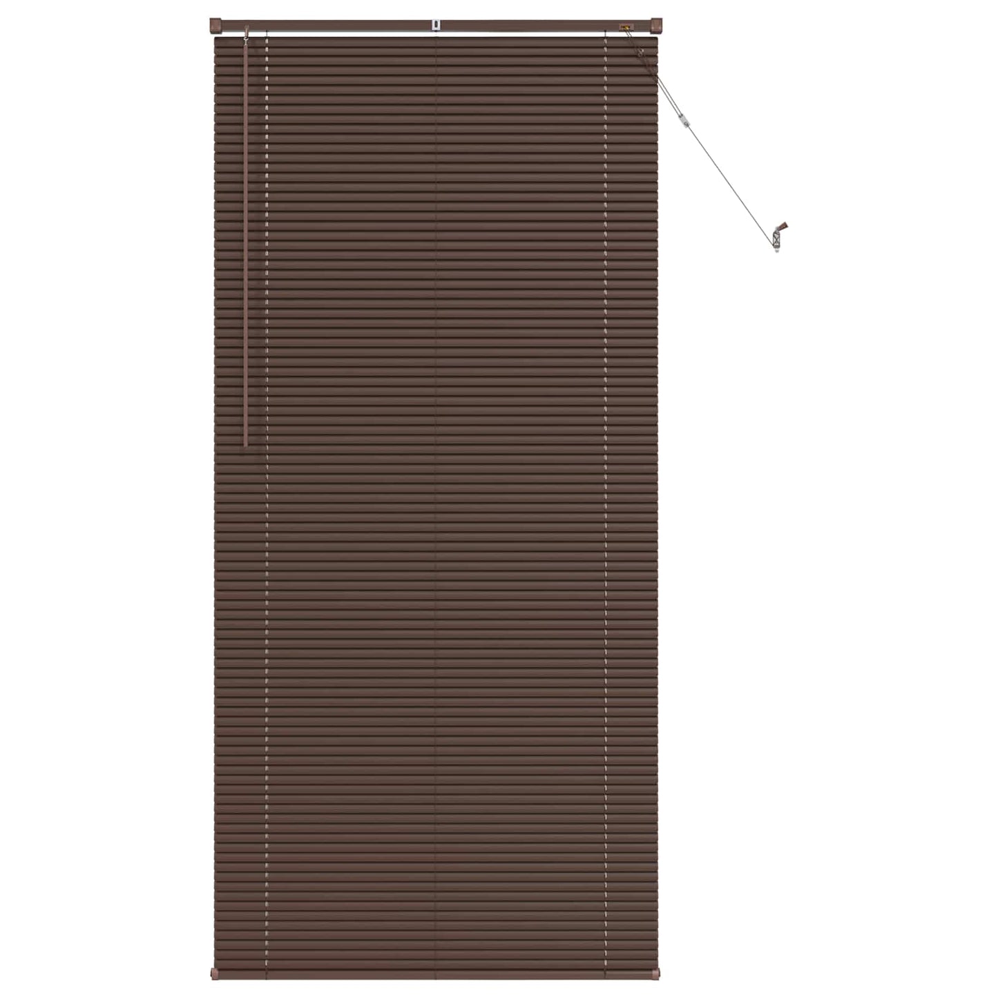 Venetiaanse Blind Donkerbruin met Patroon 213 x 80 cm PVC
