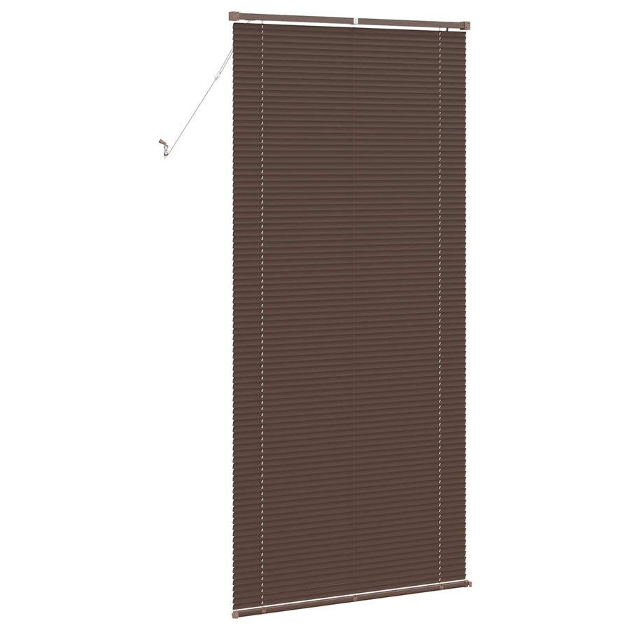 Venetiaanse Blind Donkerbruin met Patroon 213 x 100 cm PVC