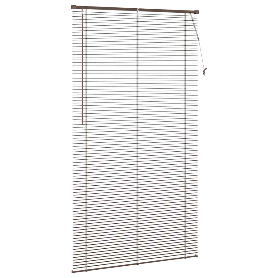 Venetiaanse Blind Donkerbruin met Patroon 213 x 110 cm PVC