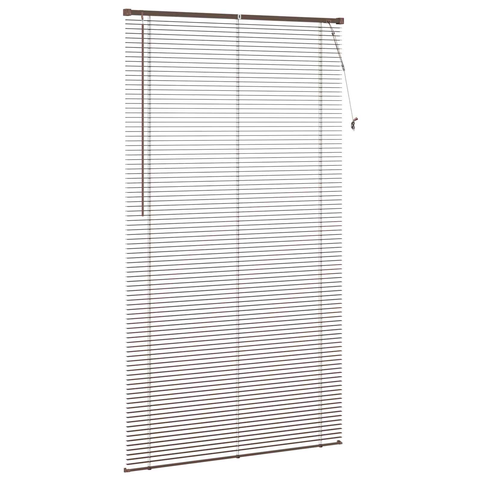 Venetiaanse Blind Donkerbruin met Patroon 213 x 120 cm PVC