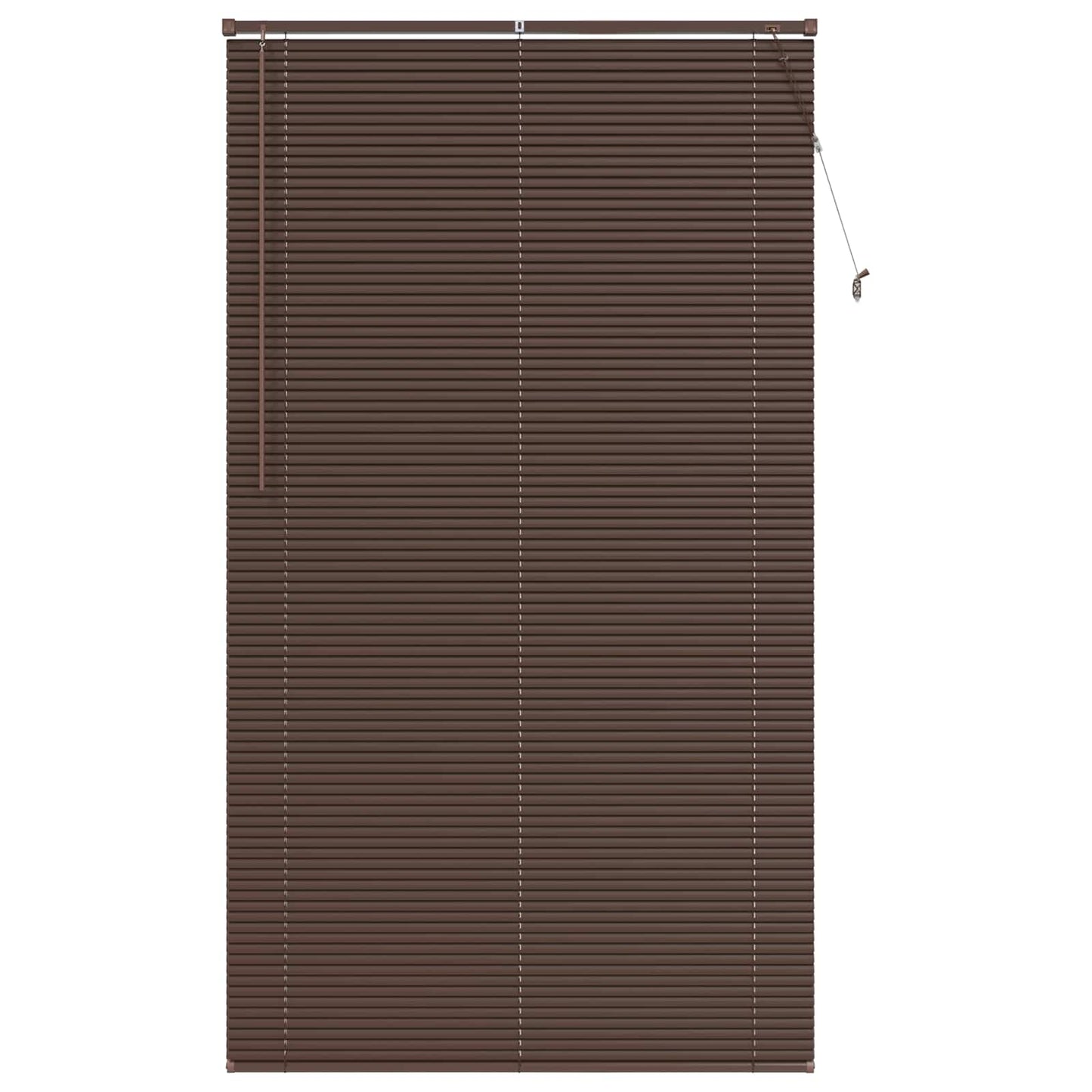 Venetiaanse Blind Donkerbruin met Patroon 213 x 120 cm PVC