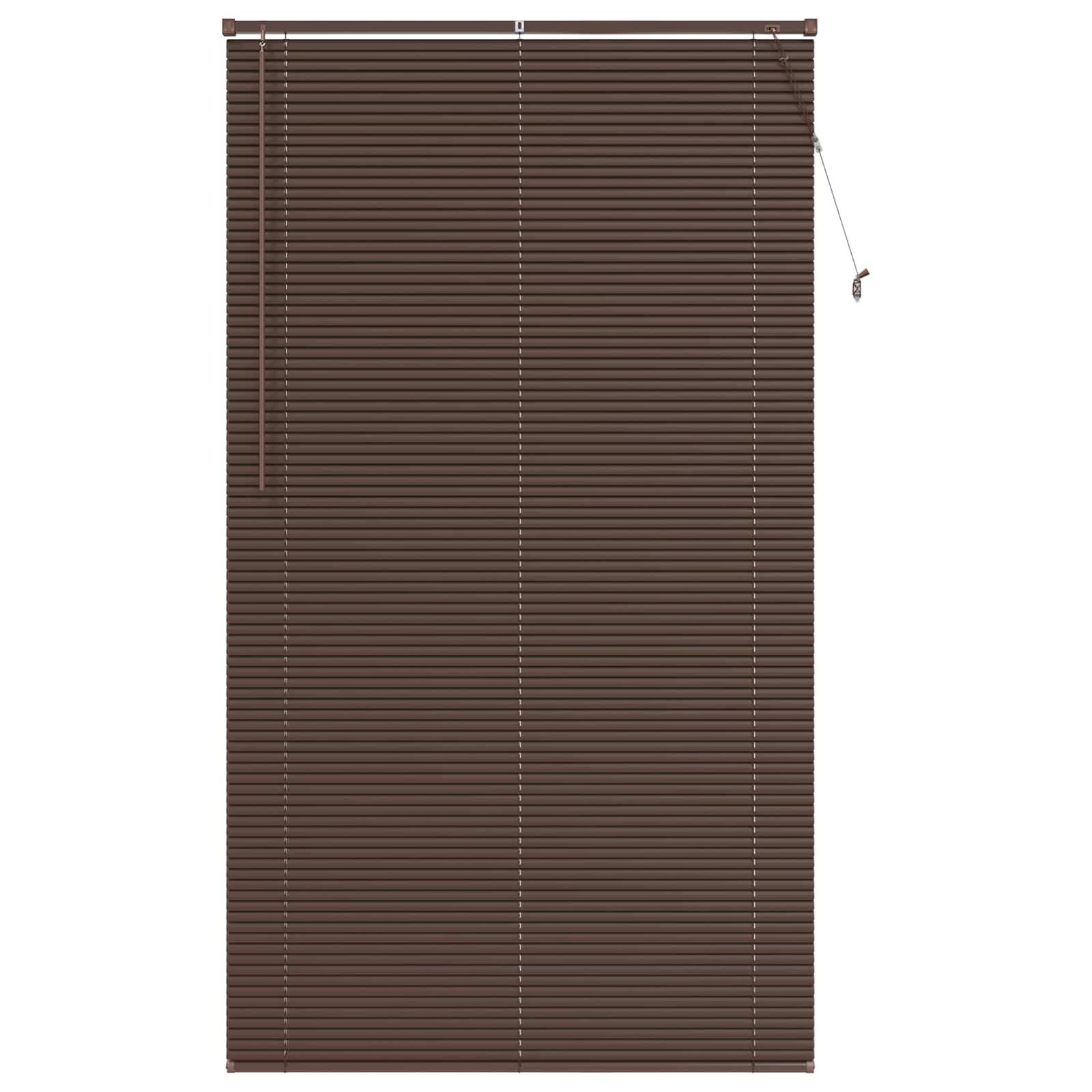 Venetiaanse Blind Donkerbruin met Patroon 213 x 120 cm PVC