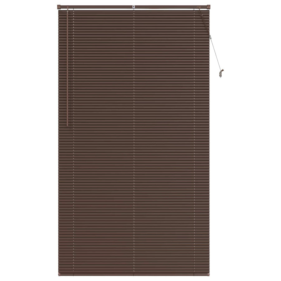 Venetiaanse Blind Donkerbruin met Patroon 213 x 120 cm PVC