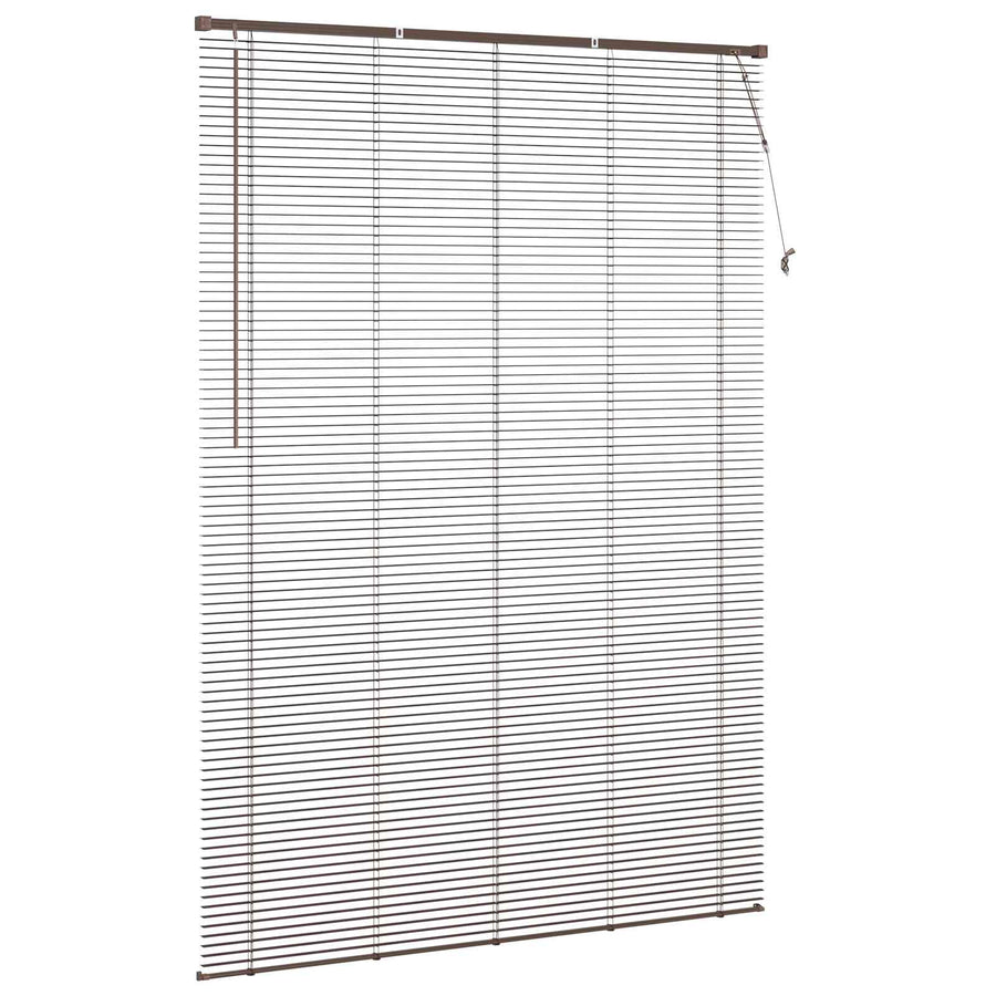 Venetiaanse Blind Donkerbruin met Patroon 213 x 130 cm PVC