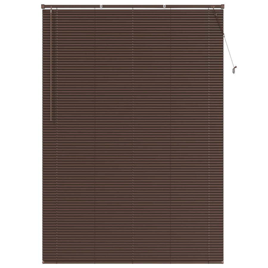 Venetiaanse Blind Donkerbruin met Patroon 213 x 130 cm PVC