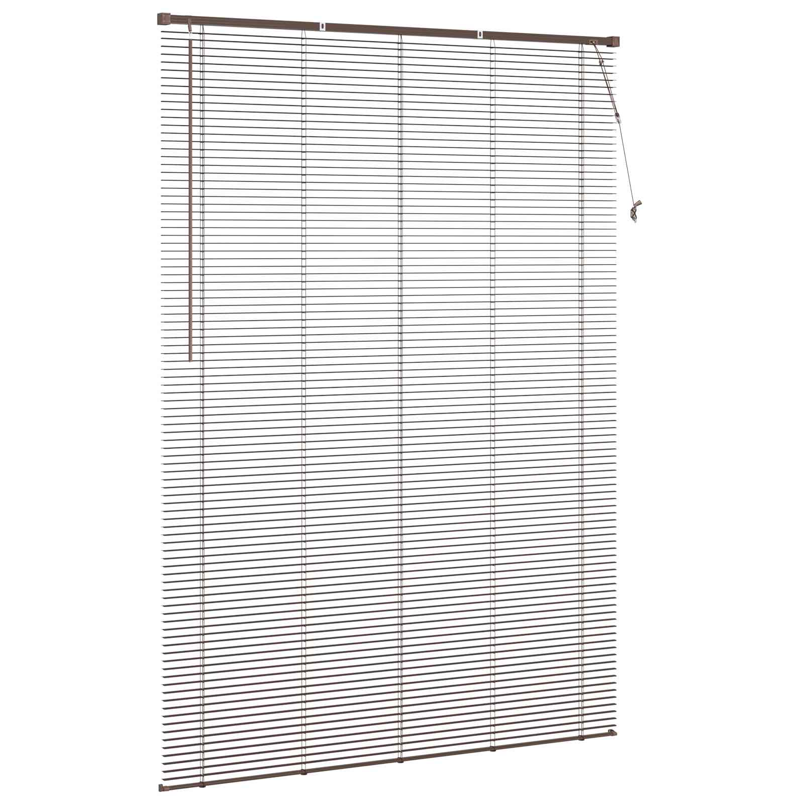 Venetiaanse Blind Donkerbruin met Patroon 213 x 160 cm PVC