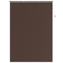 Venetiaanse Blind Donkerbruin met Patroon 213 x 160 cm PVC