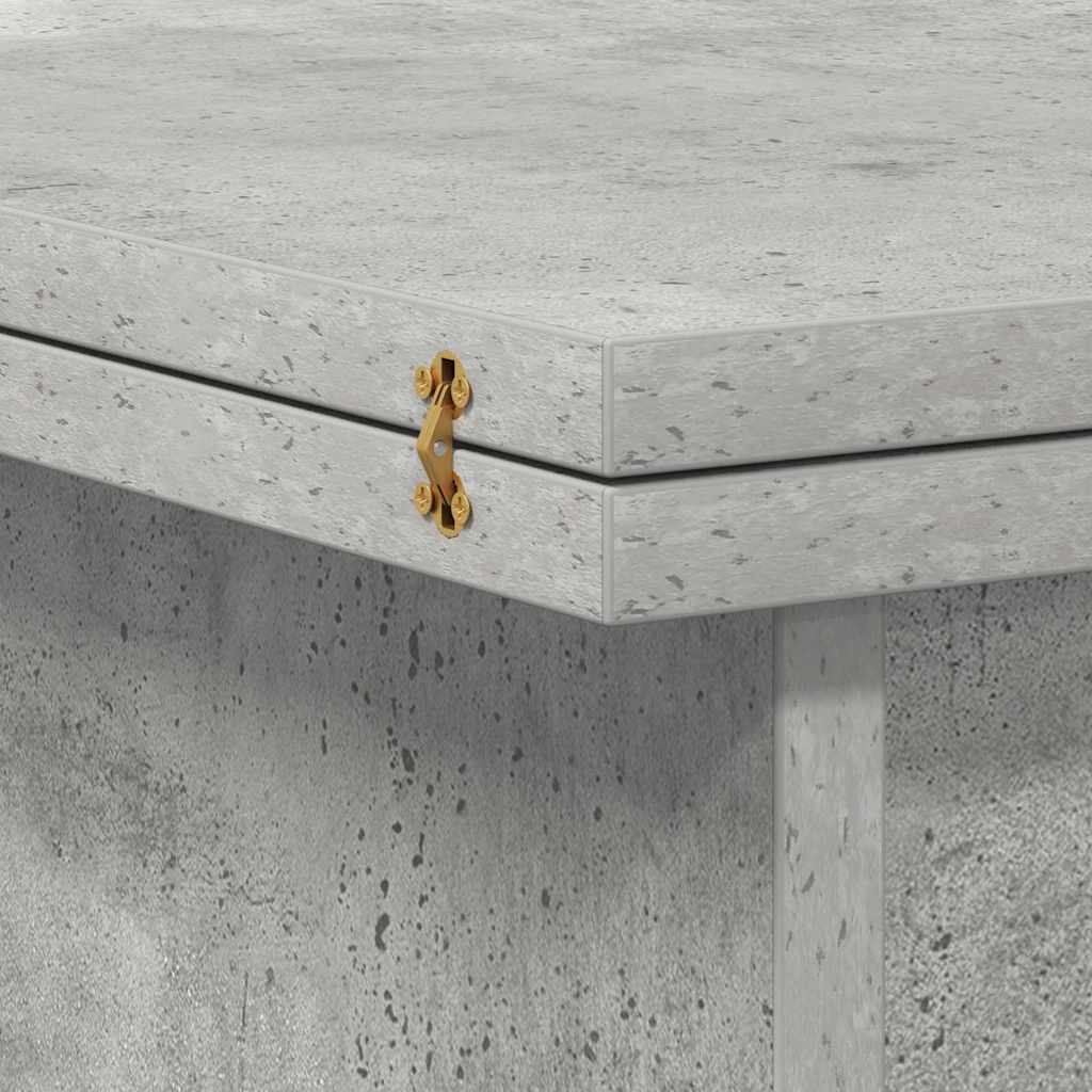 Salontafel Beton Grijs 55 x 54,5 x 45 cm Bewerkt hout