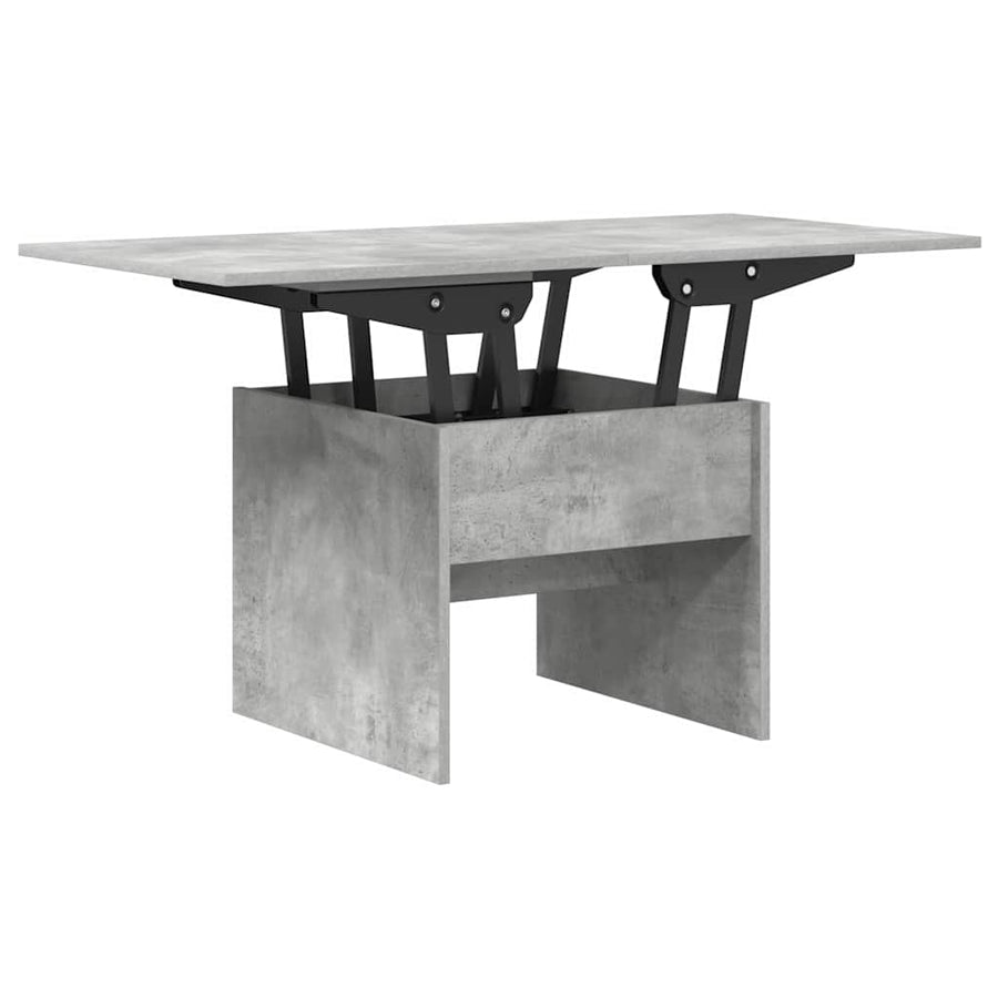Salontafel Beton Grijs 55 x 54,5 x 45 cm Bewerkt hout