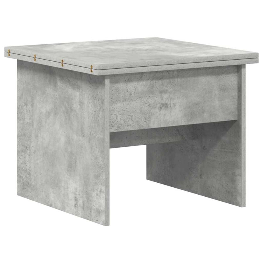 Salontafel Beton Grijs 55 x 54,5 x 45 cm Bewerkt hout