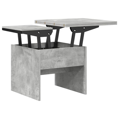 Salontafel Beton Grijs 55 x 54,5 x 45 cm Bewerkt hout