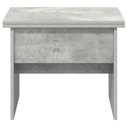 Salontafel Beton Grijs 55 x 54,5 x 45 cm Bewerkt hout