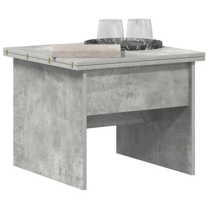 Salontafel Beton Grijs 55 x 54,5 x 45 cm Bewerkt hout