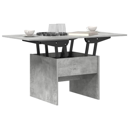 Salontafel Beton Grijs 55 x 54,5 x 45 cm Bewerkt hout
