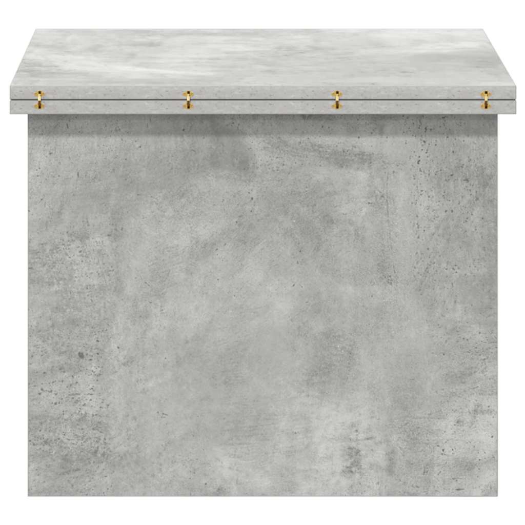 Salontafel Beton Grijs 55 x 54,5 x 45 cm Bewerkt hout