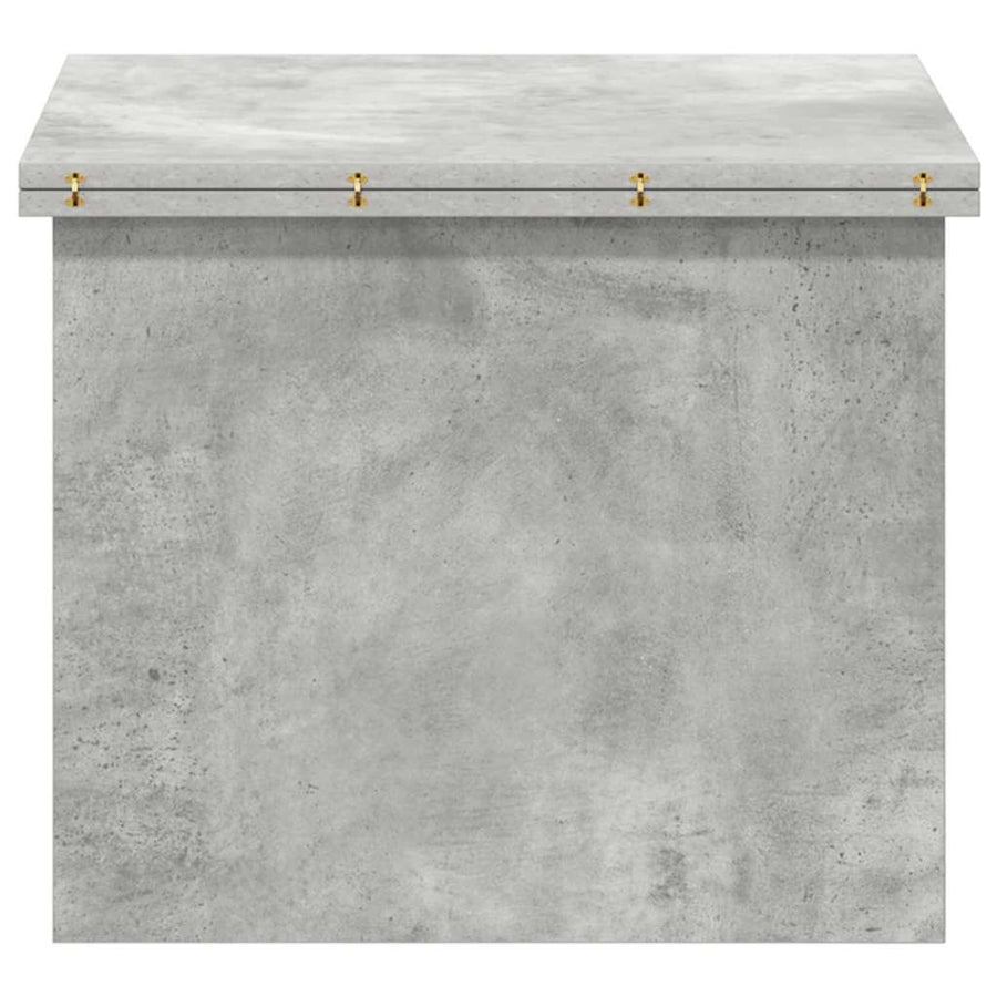 Salontafel Beton Grijs 55 x 54,5 x 45 cm Bewerkt hout