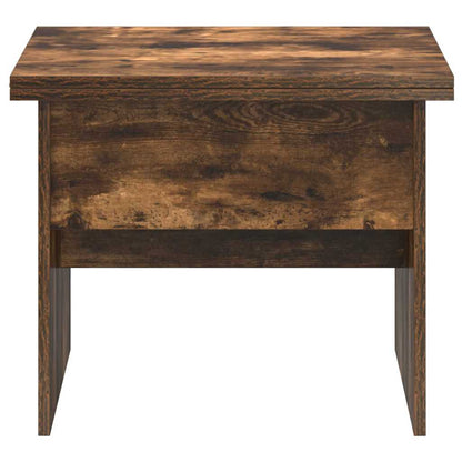 Salontafel Gerookt eiken 55 x 54,5 x 45 cm Bewerkt hout