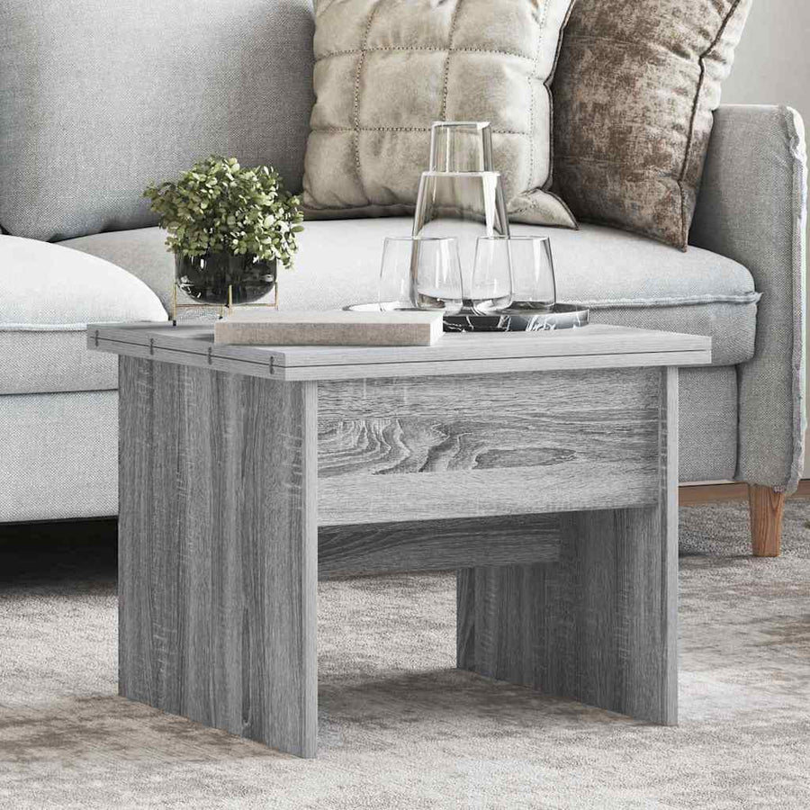 Salontafel Grijs Sonoma 55 x 54,5 x 45 cm Bewerkt hout