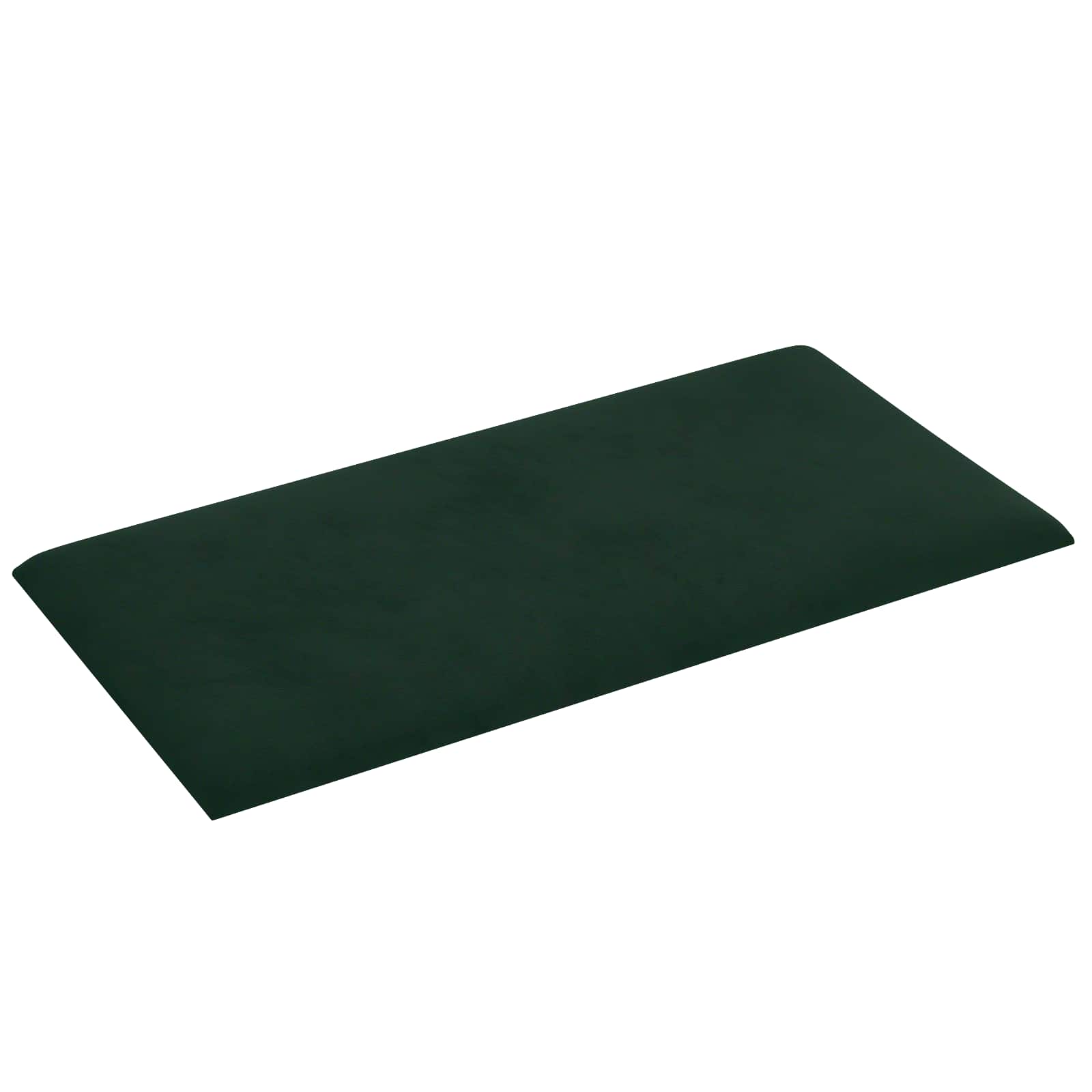 Wandhoofdbord 12 pcs Donkergroen 30 x 15 cm Fluweel