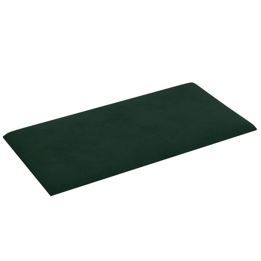 Wandhoofdbord 12 pcs Donkergroen 30 x 15 cm Fluweel