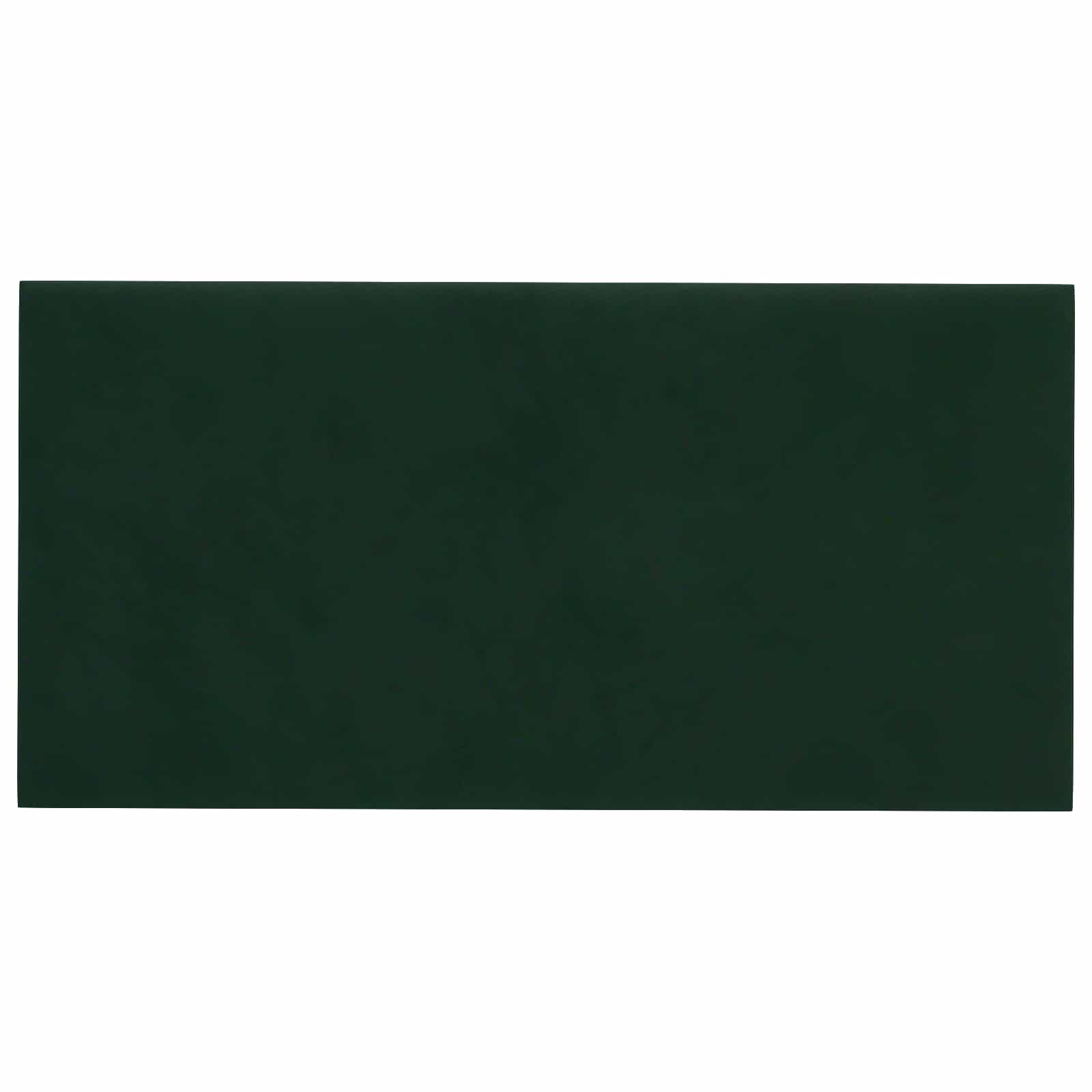 Wandhoofdbord 12 pcs Donkergroen 30 x 15 cm Fluweel