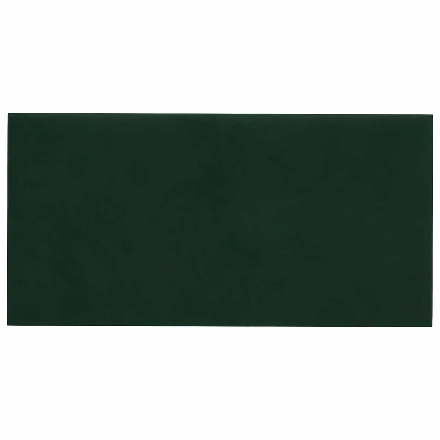 Wandhoofdbord 12 pcs Donkergroen 30 x 15 cm Fluweel