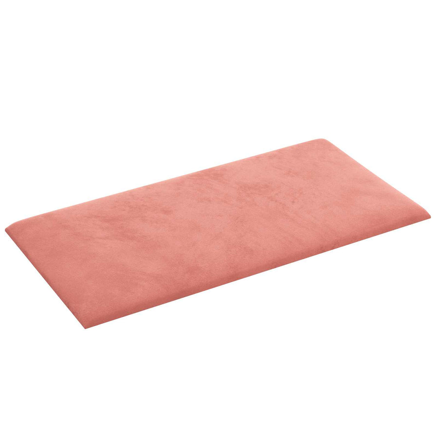 Wandhoofdbord 12 pcs Roze 30 x 15 cm Fluweel