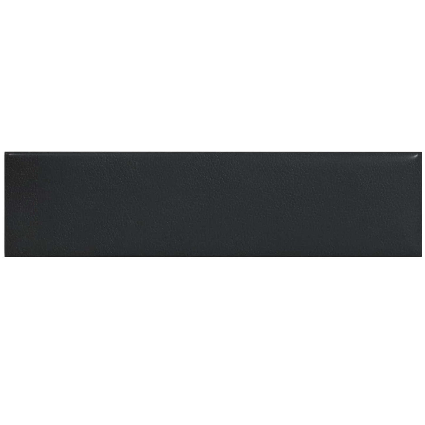 Wandhoofdbord 12 pcs Zwart 60 x 15 cm Stof