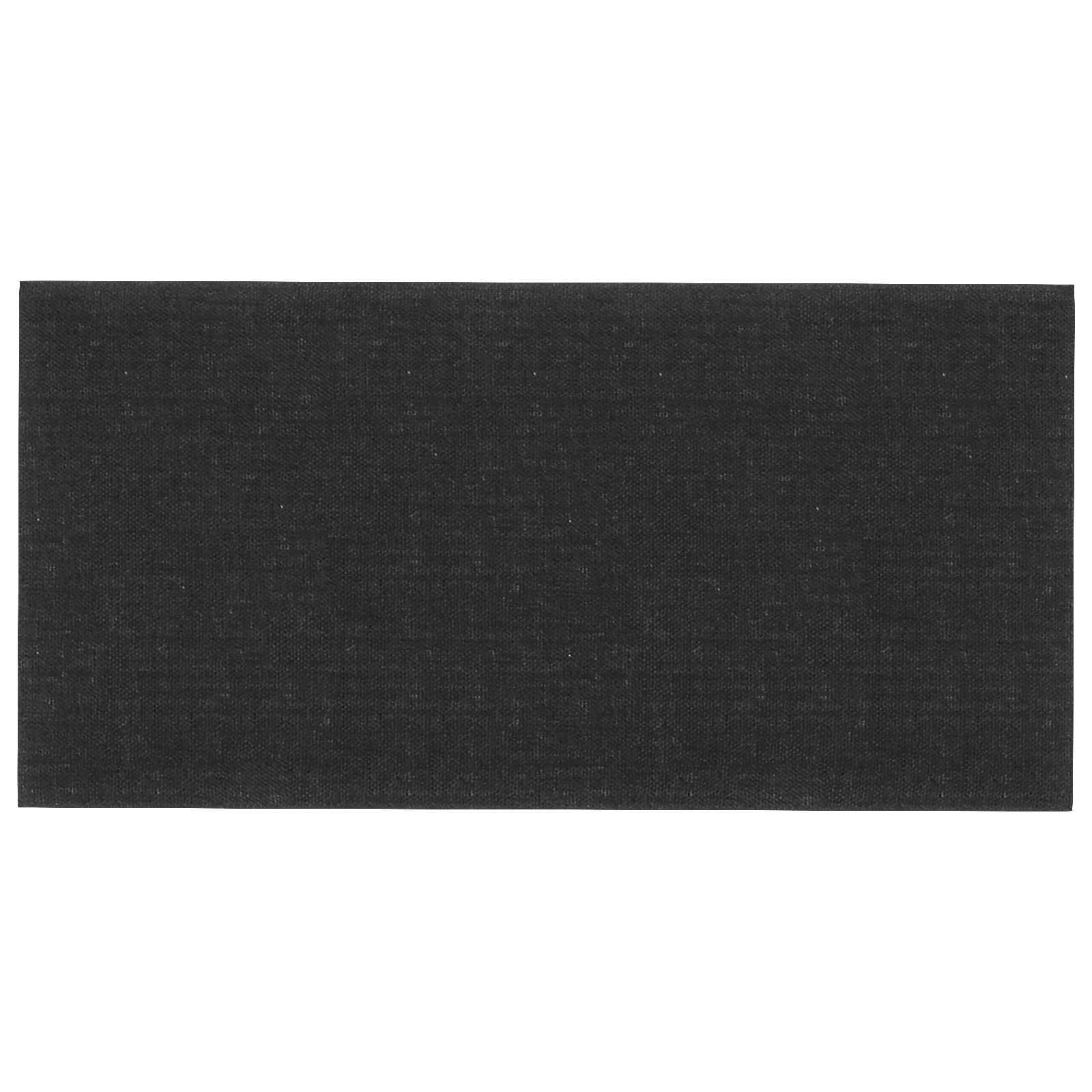 Wandhoofdbord 12 pcs Zwart 60 x 30 cm Stof
