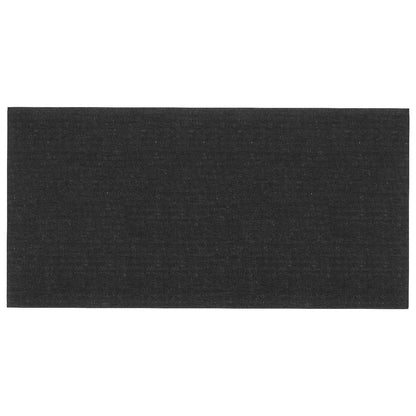 Wandhoofdbord 12 pcs Zwart 60 x 30 cm Stof
