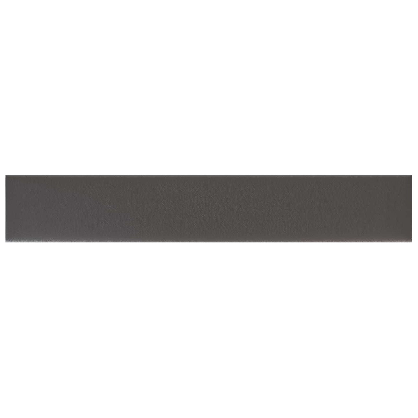 Wandhoofdbord 12 pcs Grijs 90 x 15 cm Stof