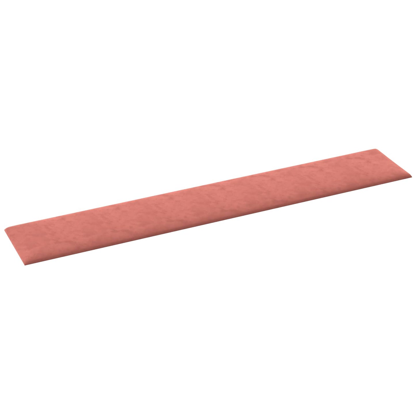 Wandhoofdbord 12 pcs Roze 90 x 15 cm Fluweel