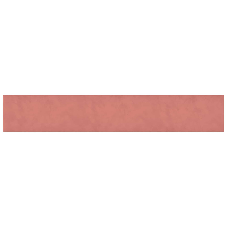 Wandhoofdbord 12 pcs Roze 90 x 15 cm Fluweel
