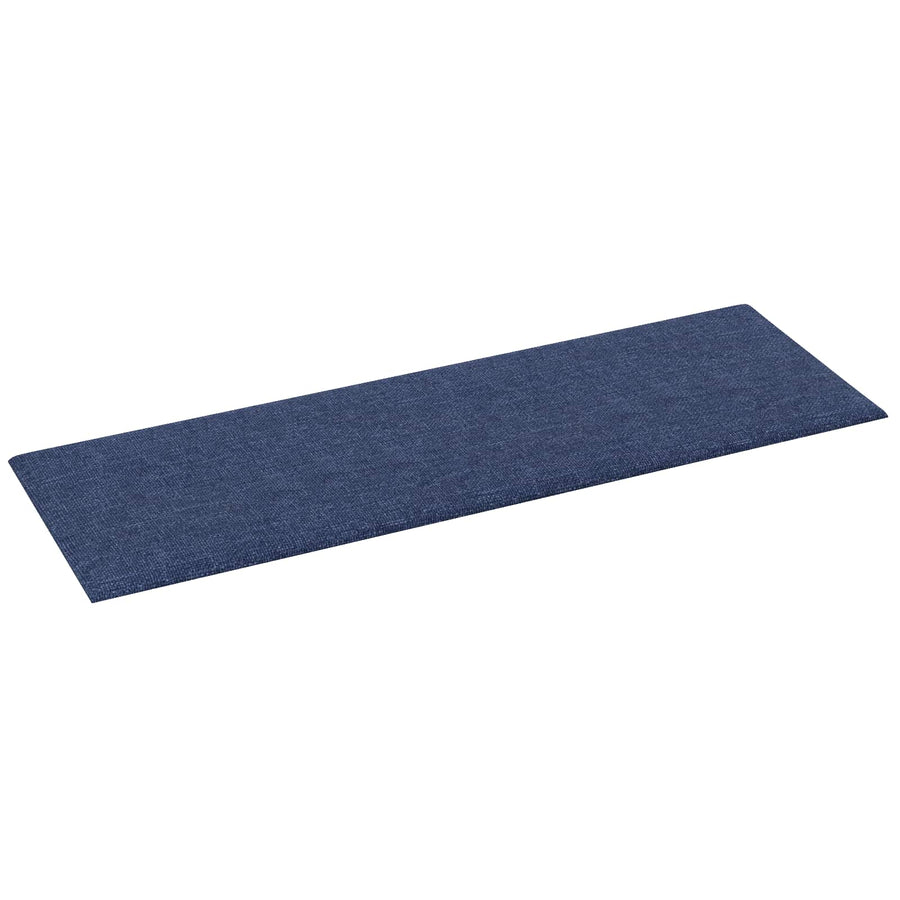 Wandhoofdbord 12 pcs Blauw 90 x 30 cm Stof