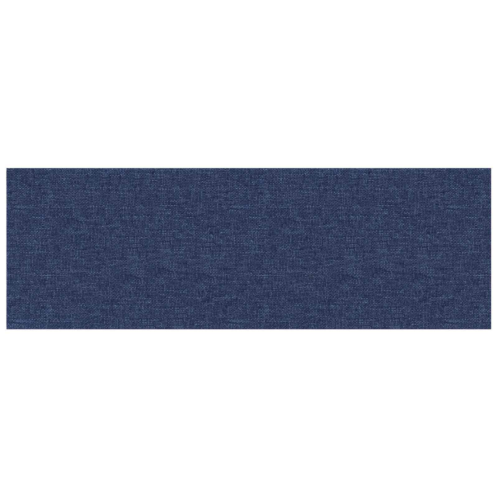 Wandhoofdbord 12 pcs Blauw 90 x 30 cm Stof