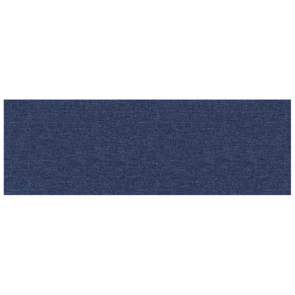 Wandhoofdbord 12 pcs Blauw 90 x 30 cm Stof