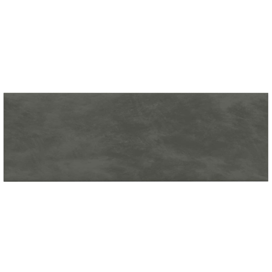 Wandhoofdbord 12 pcs Donkergrijs 90 x 30 cm Fluweel