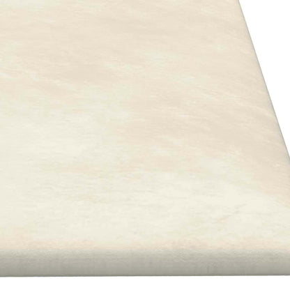 Wandhoofdbord 12 st Crèmekleurig Fluweel