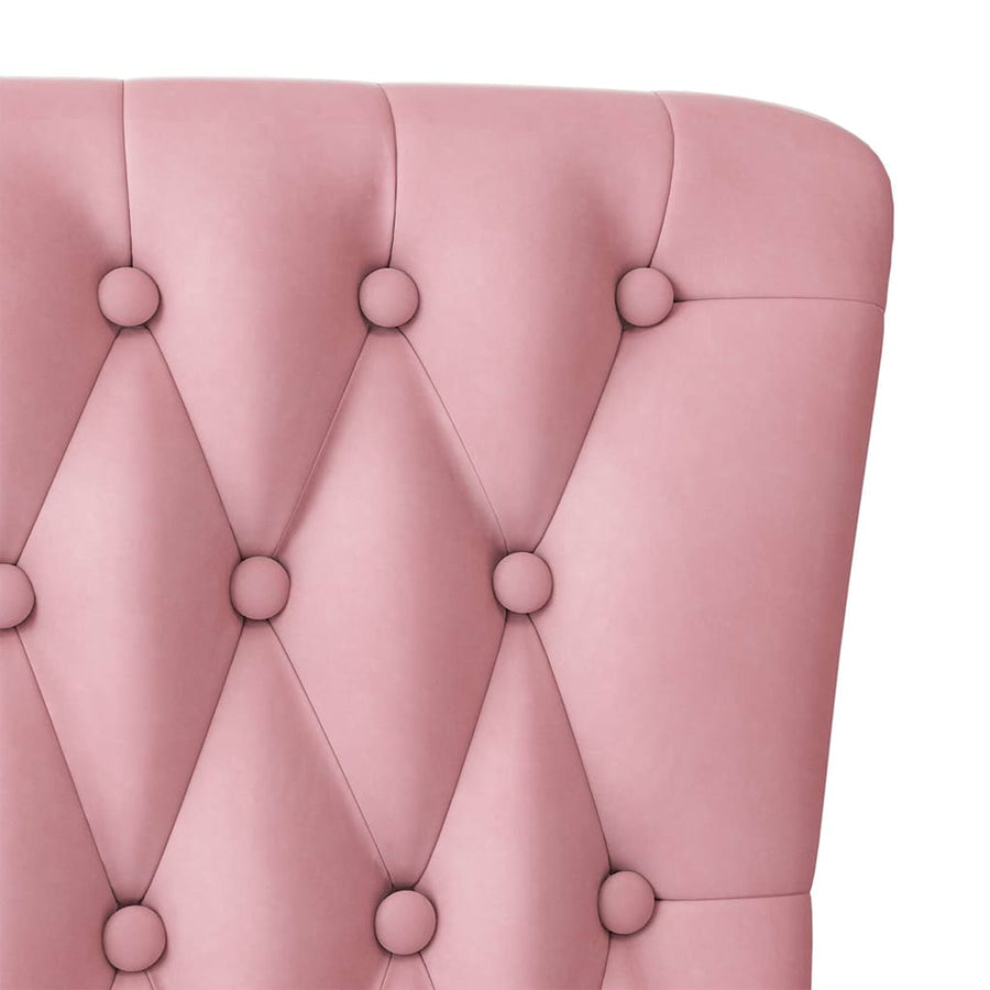 HoogRugStoel Roze 56,5 x 70 x 110 cm Fluweel