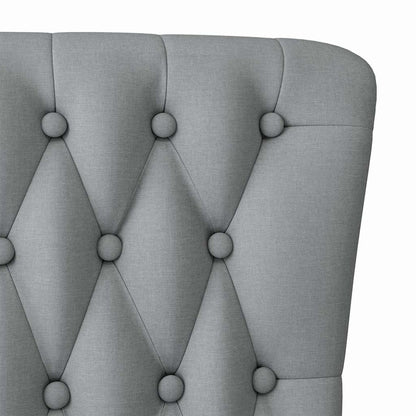 Slipper Stoel Lichtgrijs 56,5 x 70 x 110 cm Stof