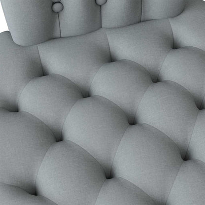 Slipper Stoel Lichtgrijs 56,5 x 70 x 110 cm Stof