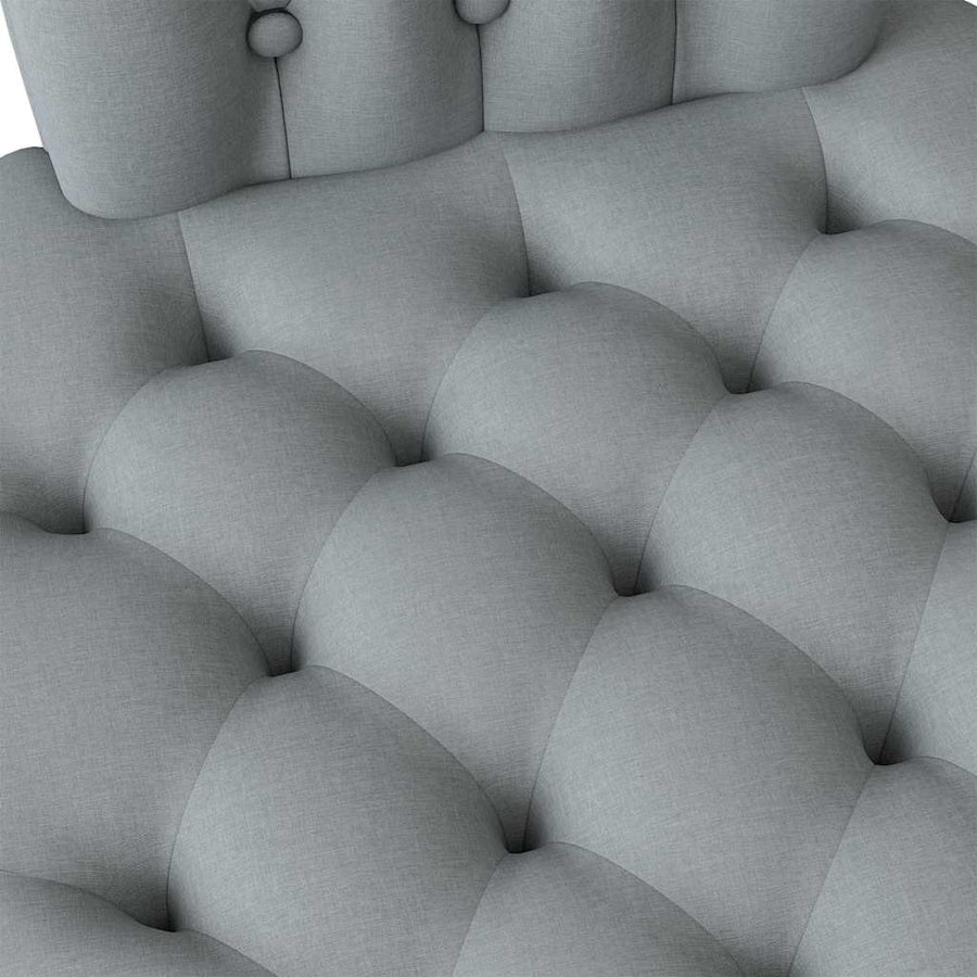 Slipper Stoel Lichtgrijs 56,5 x 70 x 110 cm Stof