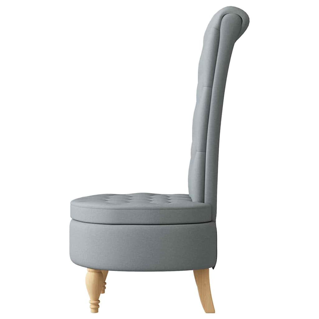 Slipper Stoel Lichtgrijs 56,5 x 70 x 110 cm Stof