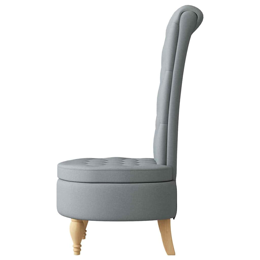 Slipper Stoel Lichtgrijs 56,5 x 70 x 110 cm Stof
