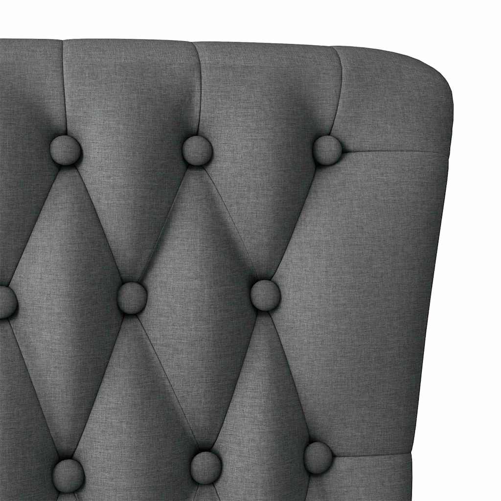 Slipper Stoel Donkergrijs 56,5 x 70 x 110 cm Stof