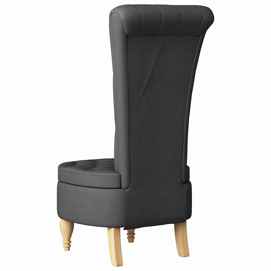 Slipper Stoel Donkergrijs 56,5 x 70 x 110 cm Stof