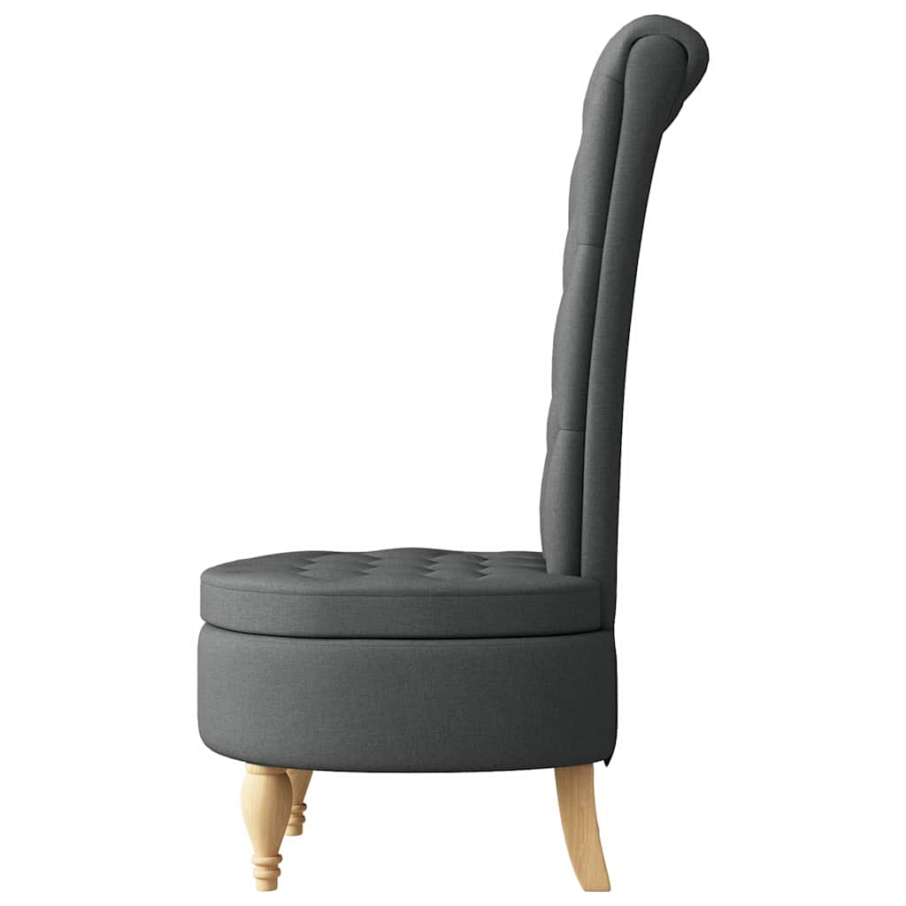Slipper Stoel Donkergrijs 56,5 x 70 x 110 cm Stof