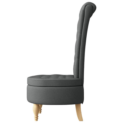 Slipper Stoel Donkergrijs 56,5 x 70 x 110 cm Stof