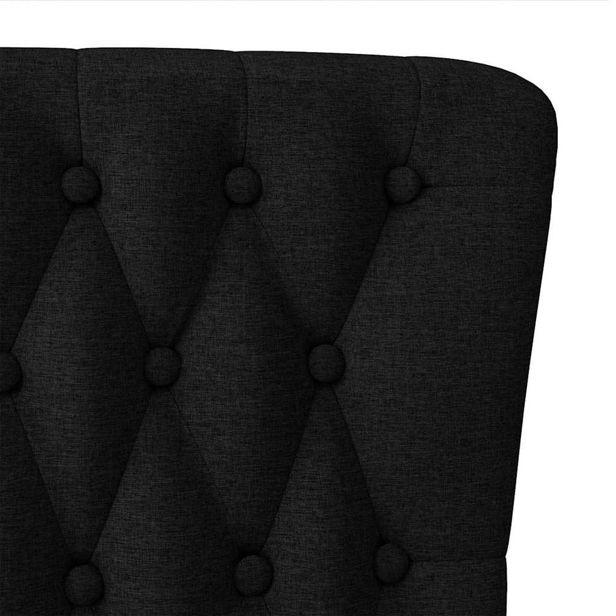 Slipper Stoel Zwart 56,5 x 70 x 110 cm Stof